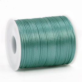 Satijn koord 1,5mm teal green