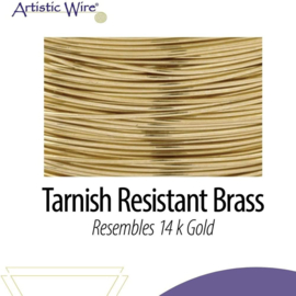 Artistic wire 32 Ga. 0,20mm tarnish resistant brass 27,4 meter