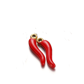 Bedel peper rood - goud stainless steel