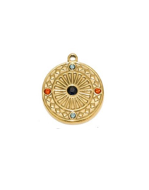 Bedel cirkel Goud & zirkonia