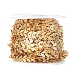 Jasseron Leaves Gold stainless steel