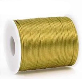 Satijn koord 2,5mm goud