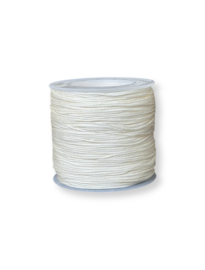 Macramé draad 0,8mm gebroken wit 100 meter