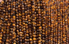 Natuursteen kralen 3mm tiger eye