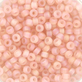 Miyuki 8/0 3mm transparant matt ab light Tea rose 8-155FR