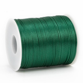 Satijn koord 1,5mm donker groen