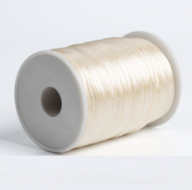 Satijn koord 2,5mm off white