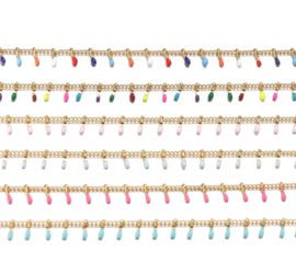 Jasseron spikes multicolor Blue stainless steel