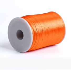 Satijn koord 2,5mm bright orange