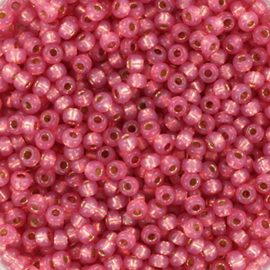Miyuki 11-4237 Duracoat silverlined dyed pink