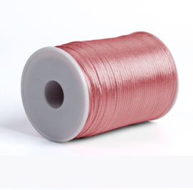 Satijn koord 2,5mm vintage pink