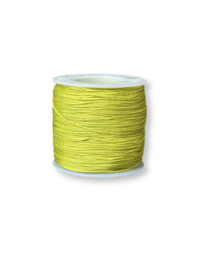 Macramé draad 0,8mm geel 100 meter