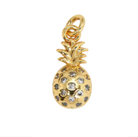 Bedel zirkonia Ananas Goud
