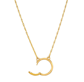 Stainless steel ketting 45cm met connector voor bedels