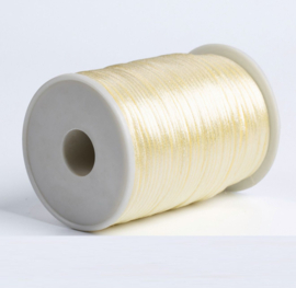 Satijn koord 2,5mm soft yellow