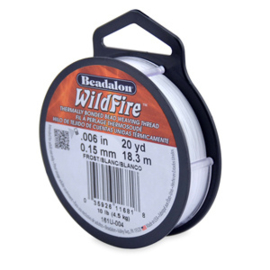 Wildfire Beadalon white 18 meter 0,15mm