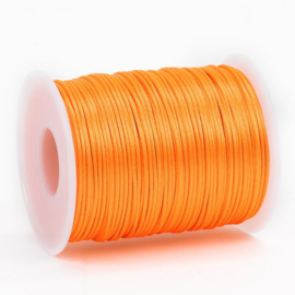 Satijn koord 1,5 oranje