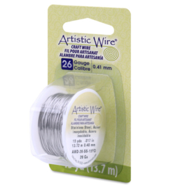 Artistic Wire 26Ga  0,41mm stainless steel wire 13,7 meter