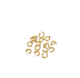 Buigringen goud 3mm stainless steel ( rvs )