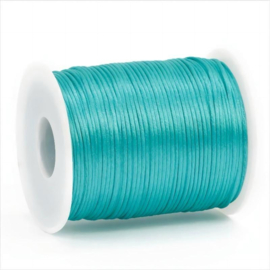 Satijn koord 1,5mm mermaid blue