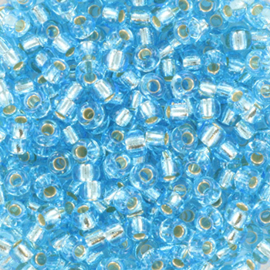 Miyuki rocailles 8/0 3mm Silverlined Aqua 8-18