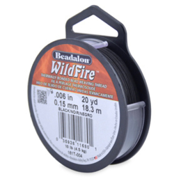 Wildfire wire Beadalon 0.15mm Black