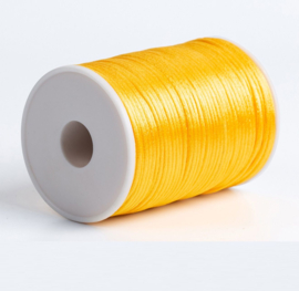 Satijn koord 2,5mm sunset yellow