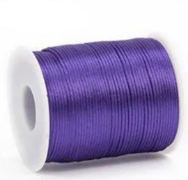 Satijn koord 2,5mm paars