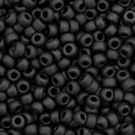 Miyuki rocailles 8/0 3mm matte Black 8-401F