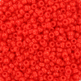 Miyuki 11-407 Opaque vermillion Red