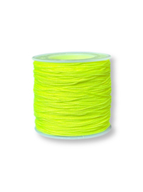 Macramé draad 0,8mm neon geel 100 meter