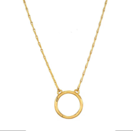 Stainless steel ketting 45cm met connector voor bedels