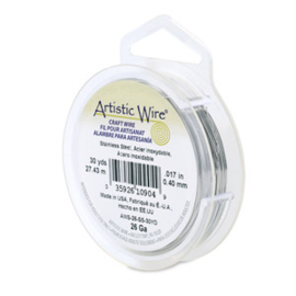 Artistic Wire 26Ga  0,41mm stainless steel 27,4 meter