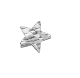 Bedel ster stainless steel zilver 12,5mm
