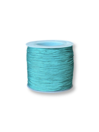 Macramé draad 0,8mm teal blue 100 meter