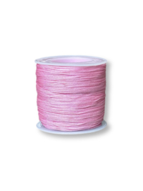 Macramé draad 0,8mm roze 100 meter
