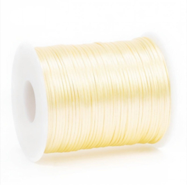 Satijn koord 1,5 mm beige