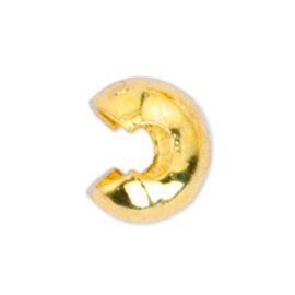 Knijpkraal verberger 3mm Goud 144 stuks