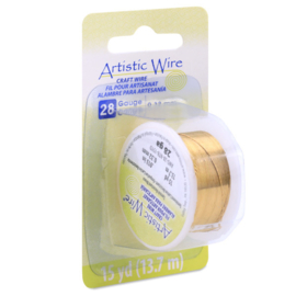 Artistic wire 28Ga 0,32mm Tarnish resistant brass