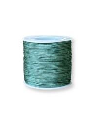 Macramé draad 0,8mm aqua groen 100 meter