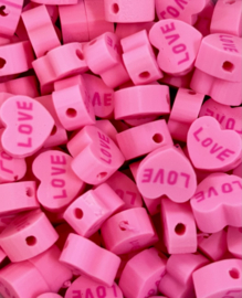 Polymeer kralen love mix 20 stuks