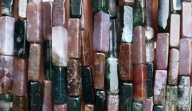 Natuursteen kralen 4x13mm indian agate 29 stuks