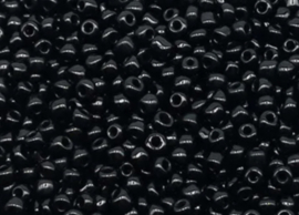 Rocailles 4mm zwart