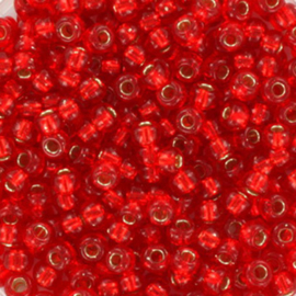 Miyuki rocailles 8/0 3mm Silverlined flame Red 8-10