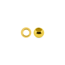 Beadalon knijpkralen Goud  maat 1  1,3mm