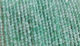 Natuursteen kralen 3mm Groene strawberry quarts