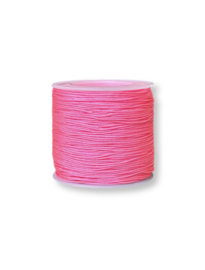 Macramé draad 0,8mm neon pink 100 meter