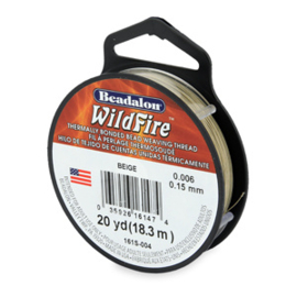 Wildfire Beadalon Beige 18 meter 0,15mm