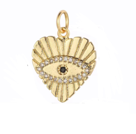Bedel zirkonia eye Goud