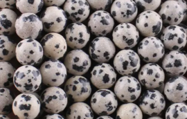 Natuursteen kralen 4mm Dalmation jaspis